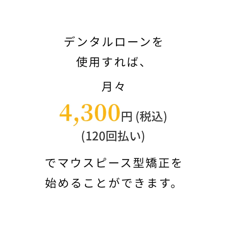 4,300円(税込)(120回払い)